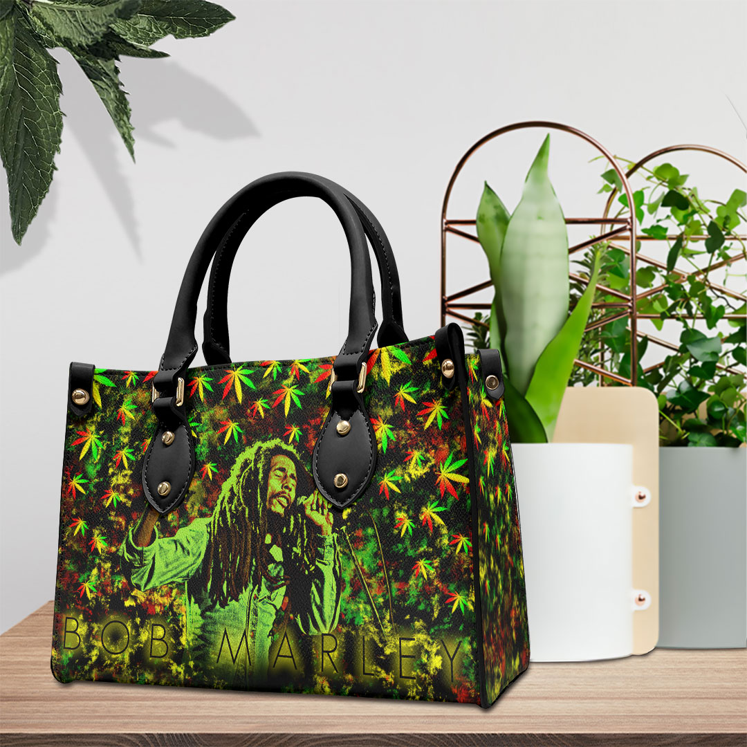 Bob Marley Music Personalized Style Leather Handbag
