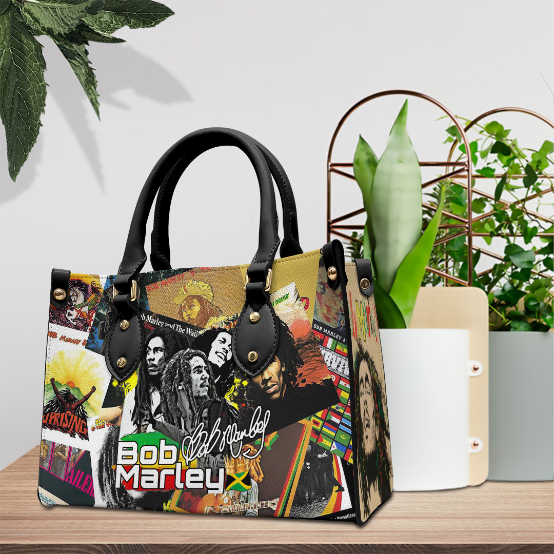 Bob Marley Music Personalized Style Leather Handbag