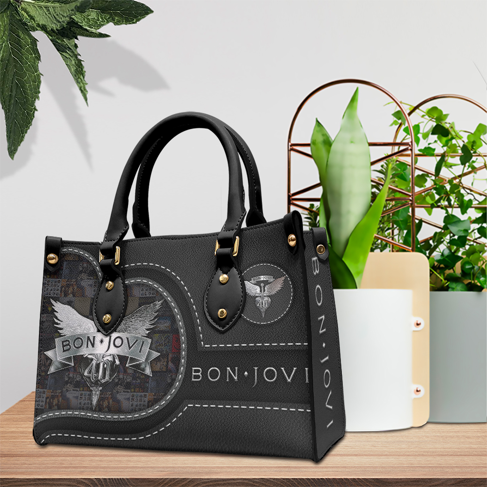 Bon Jovi Music Personalized Style Leather Handbag