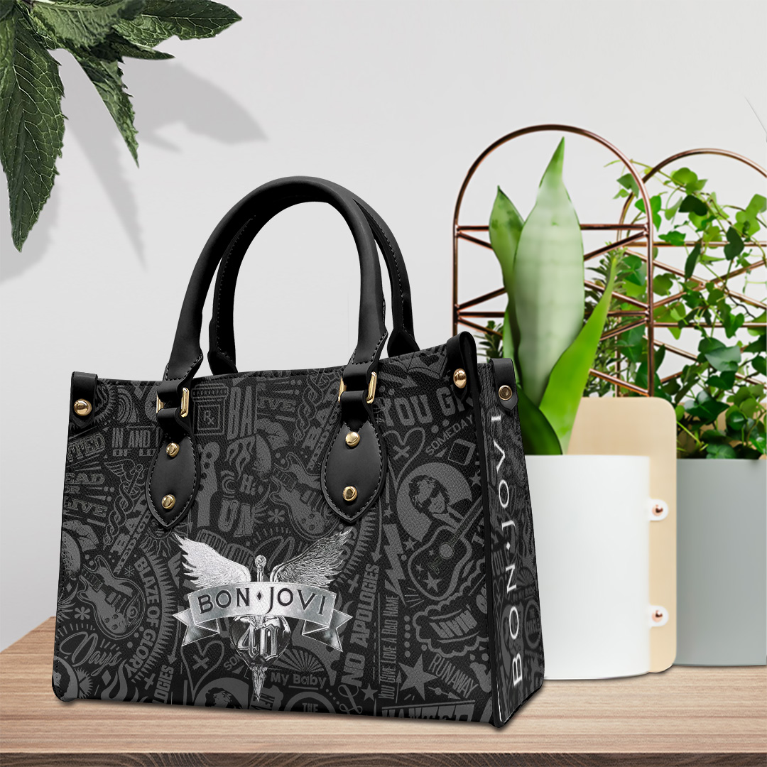 Bon Jovi Music Personalized Style Leather Handbag