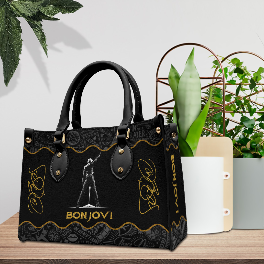 Bon Jovi Music Personalized Style Leather Handbag