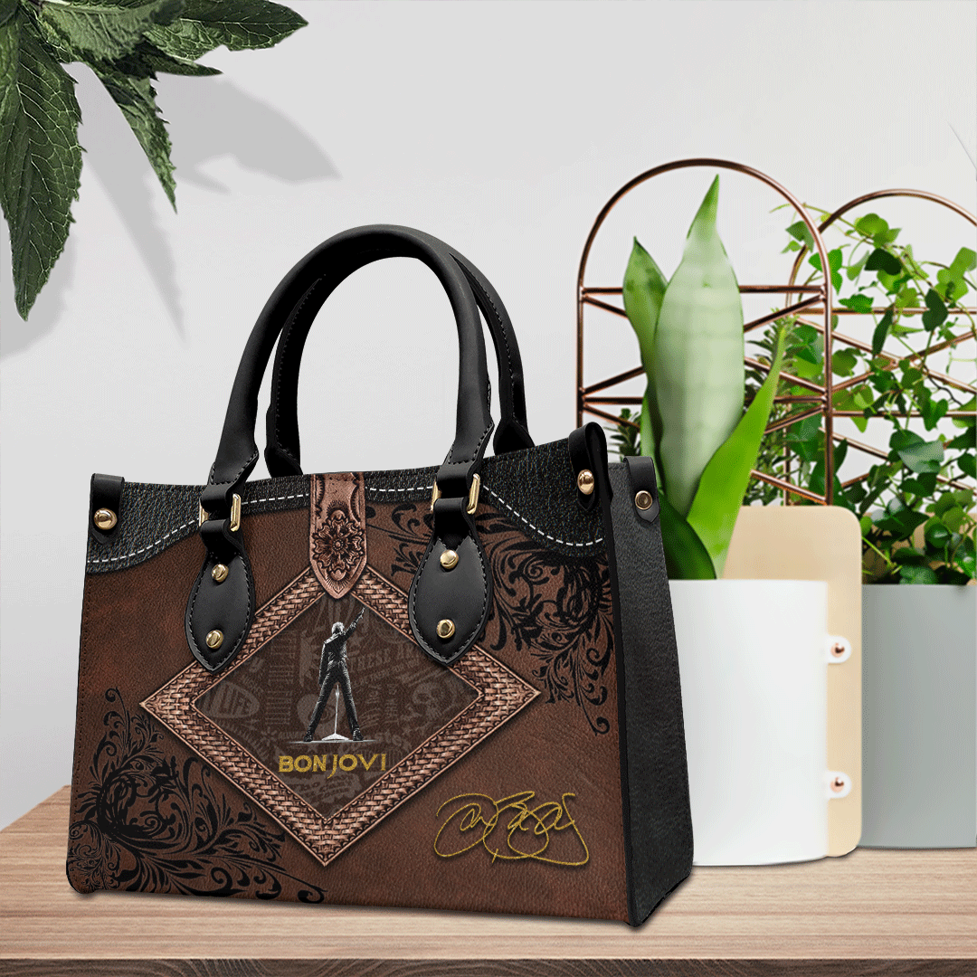 Bon Jovi Music Personalized Style Leather Handbag