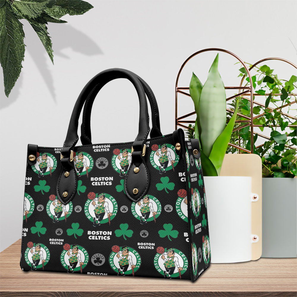 Boston Celtics NBA Personalized Style Leather Handbag