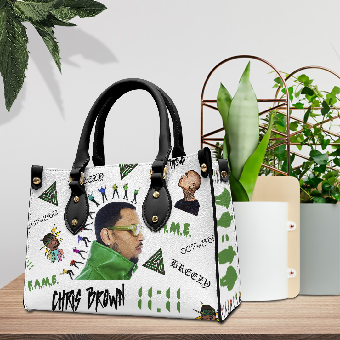 Chris Brown Music Personalized Style Leather Handbag