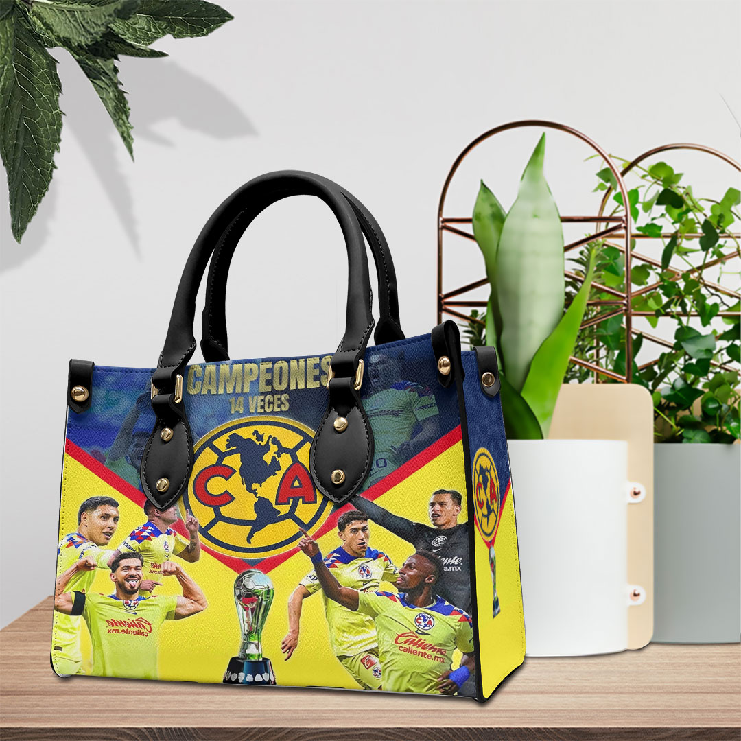 Club Amrica Liga MX Personalized Style Leather Handbag