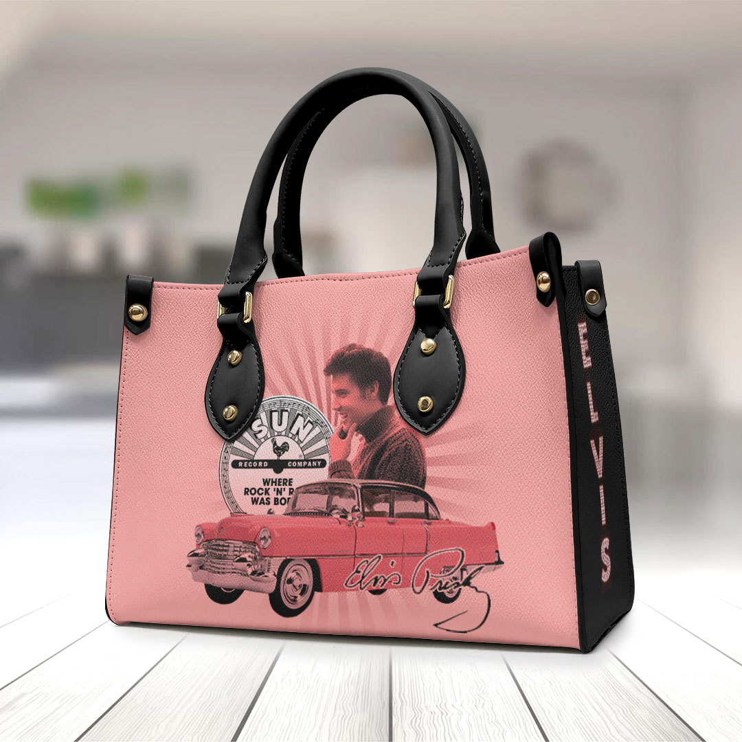 Elvis Presley Music Personalized Style Leather Handbag