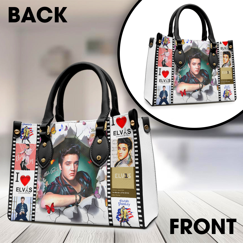 Elvis Presley Music Personalized Style Leather Handbag