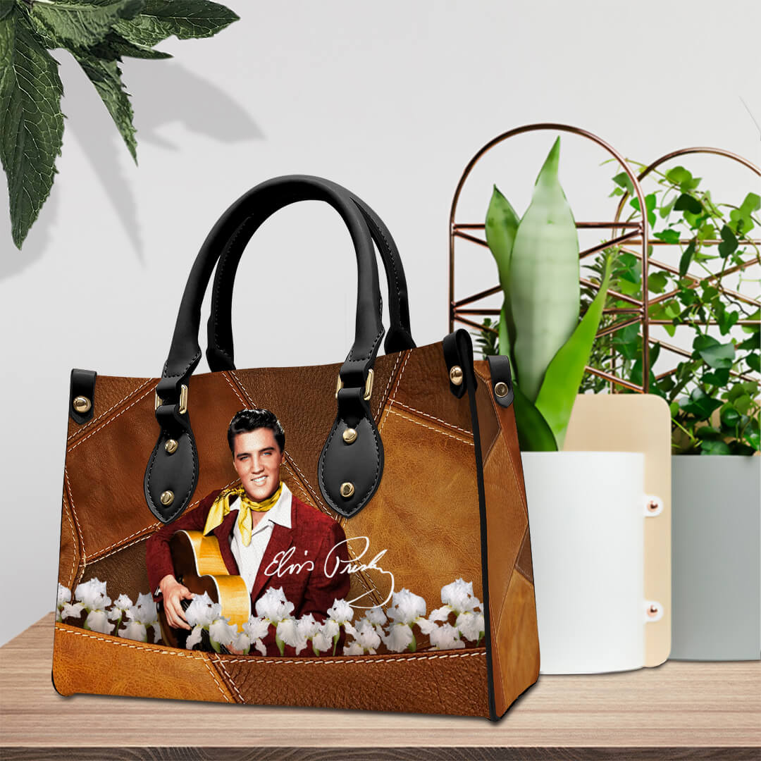 Elvis Presley Music Personalized Style Leather Handbag