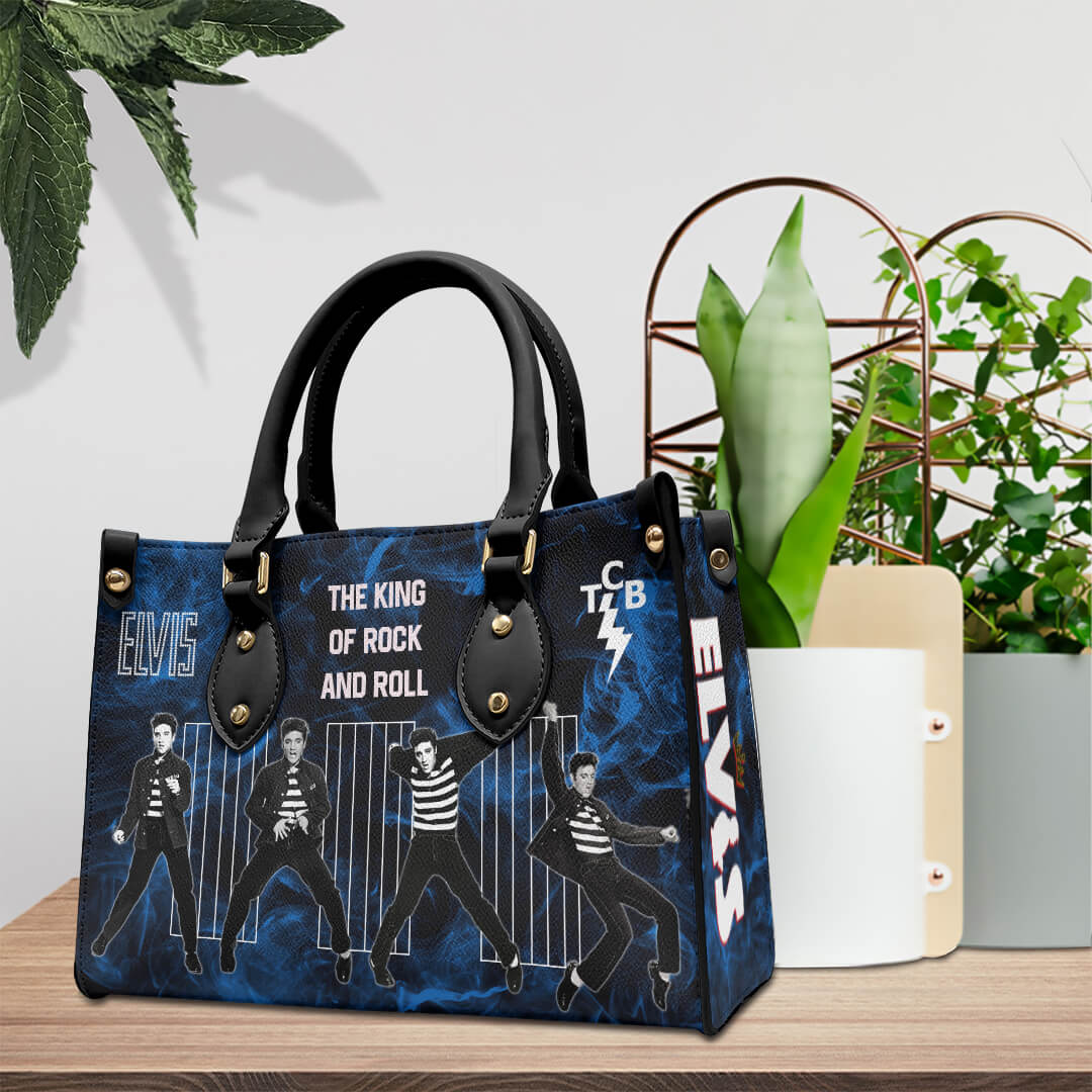 Elvis Presley Music Personalized Style Leather Handbag