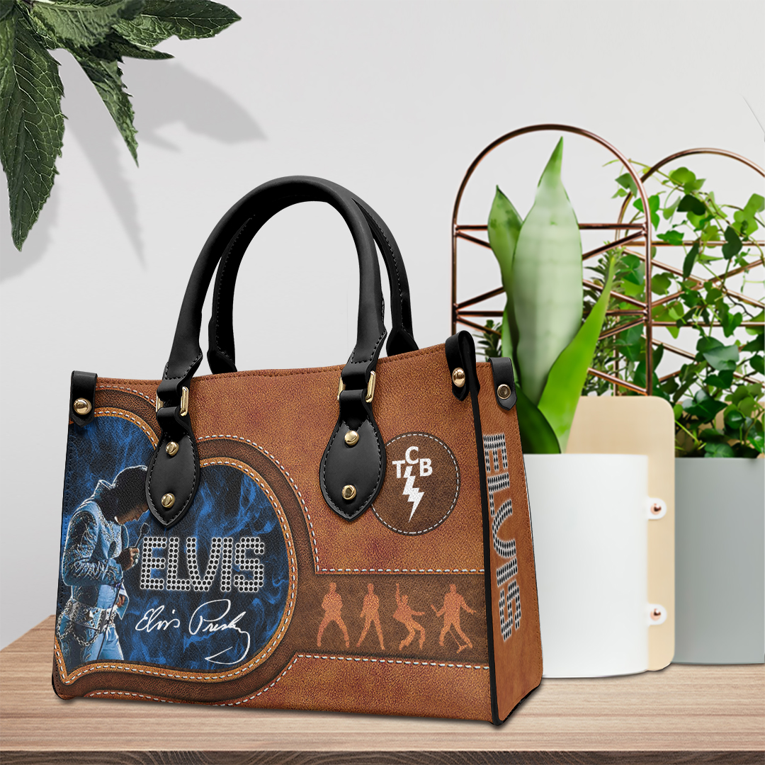 Elvis Presley Music Personalized Style Leather Handbag
