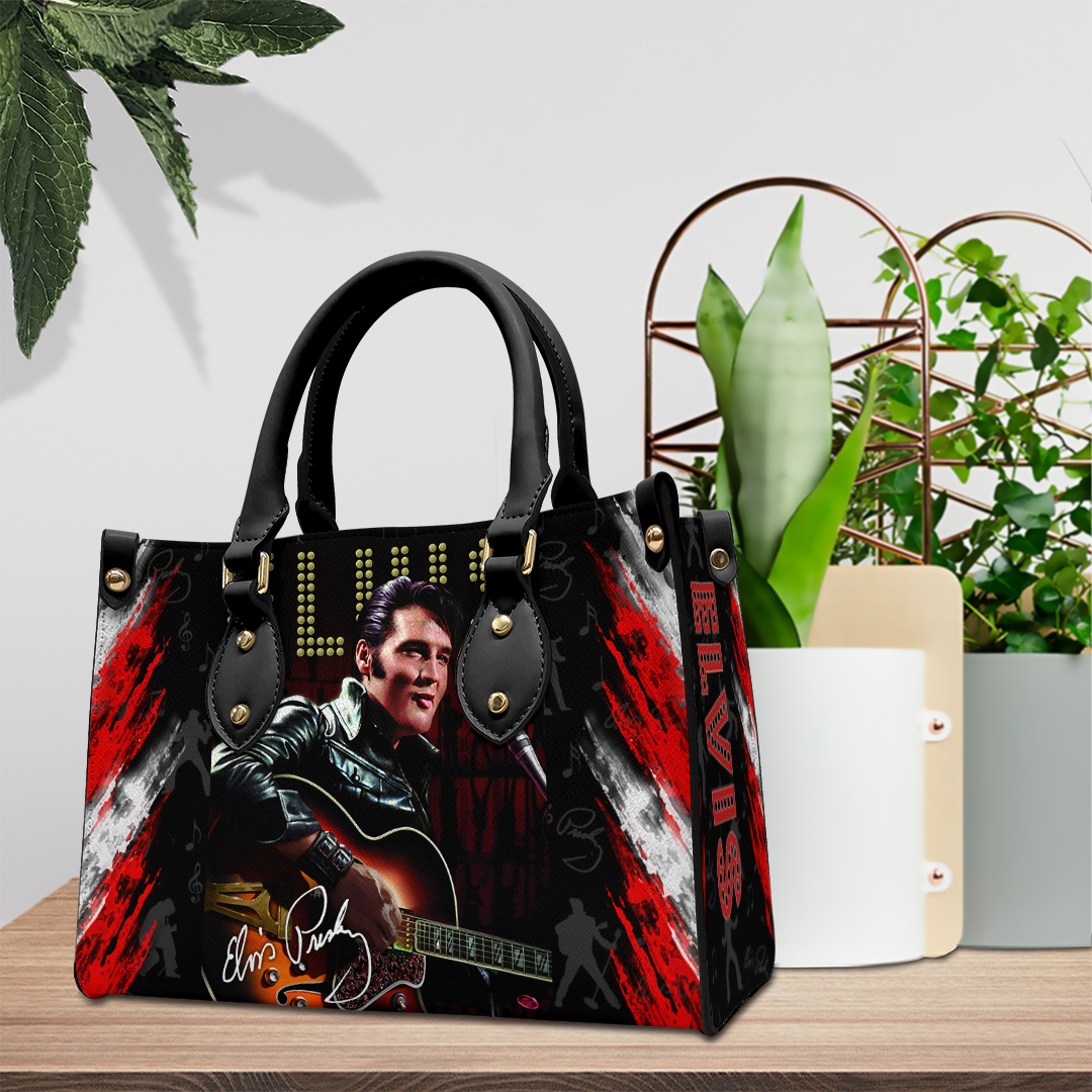 Elvis Presley Music Personalized Style Leather Handbag