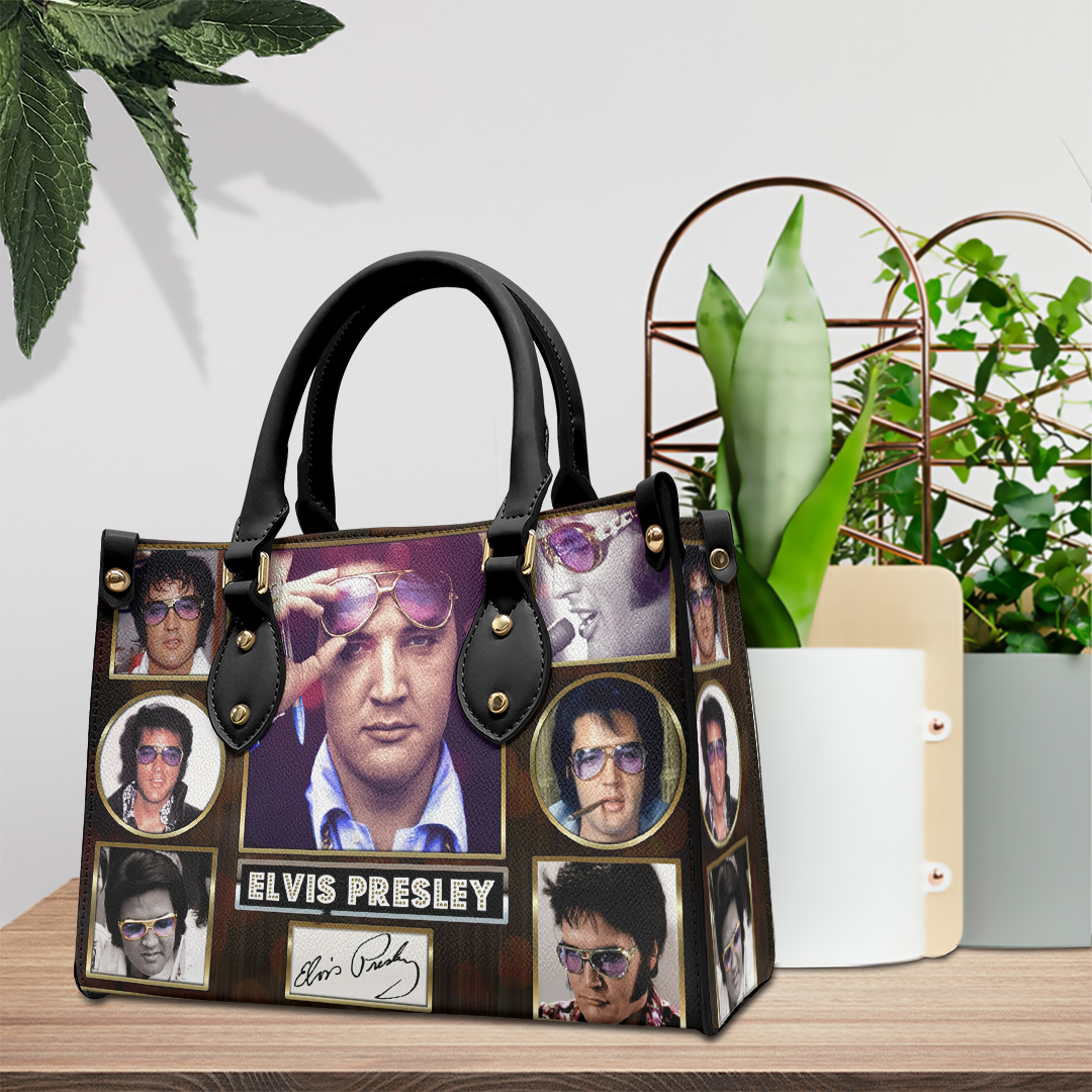 Elvis Presley Music Personalized Style Leather Handbag