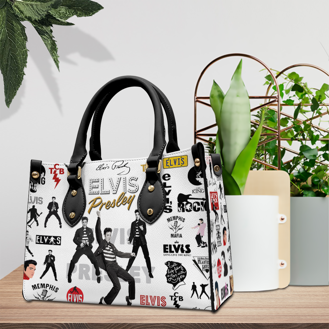 Elvis Presley Music Personalized Style Leather Handbag