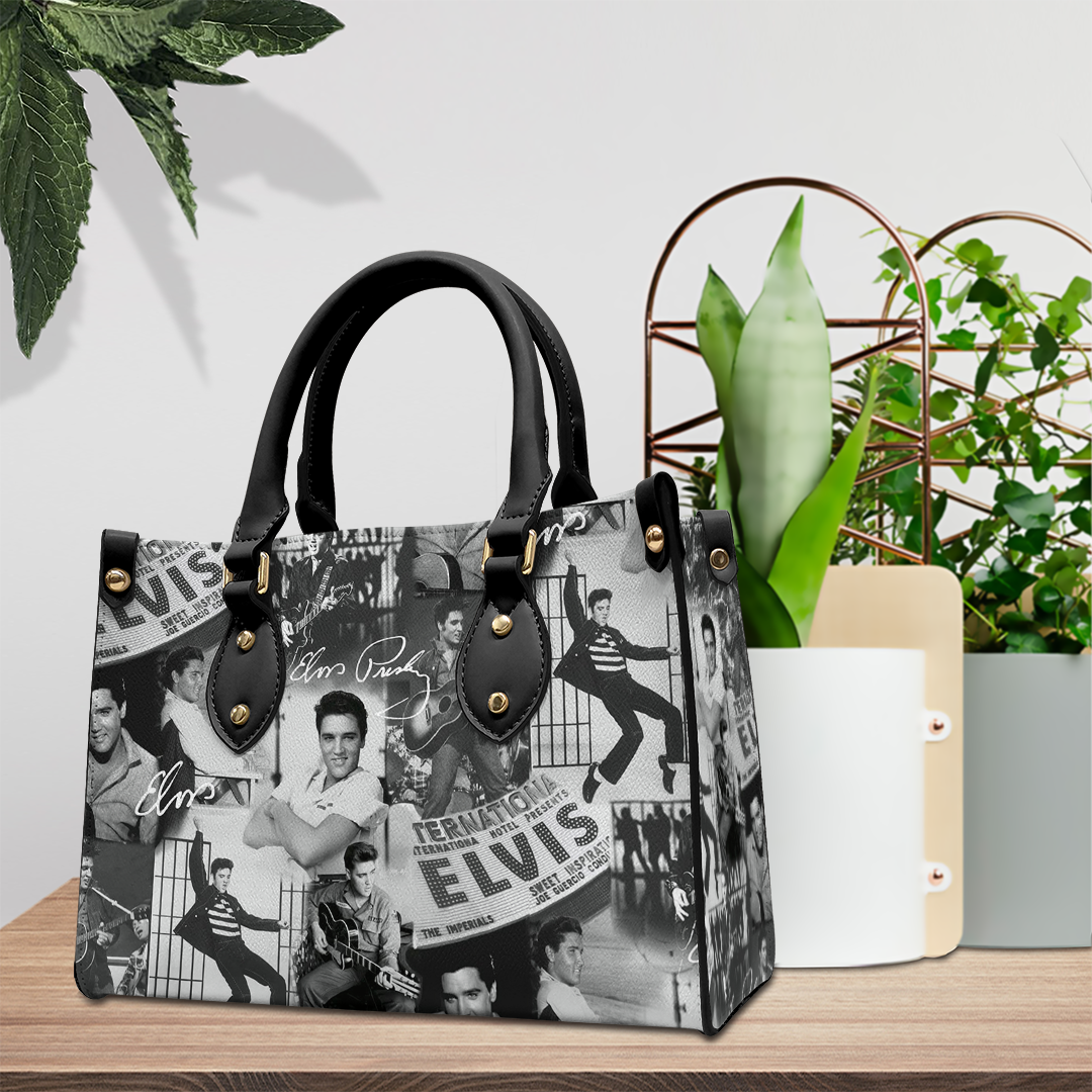 Elvis Presley Music Personalized Style Leather Handbag