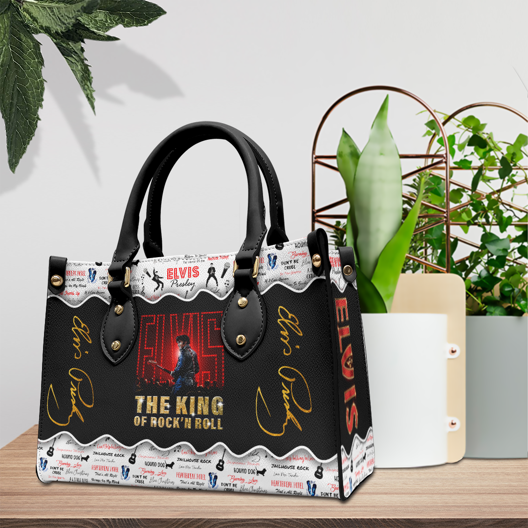 Elvis Presley Music Personalized Style Leather Handbag