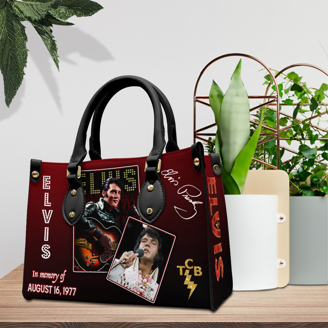 Elvis Presley Music Personalized Style Leather Handbag