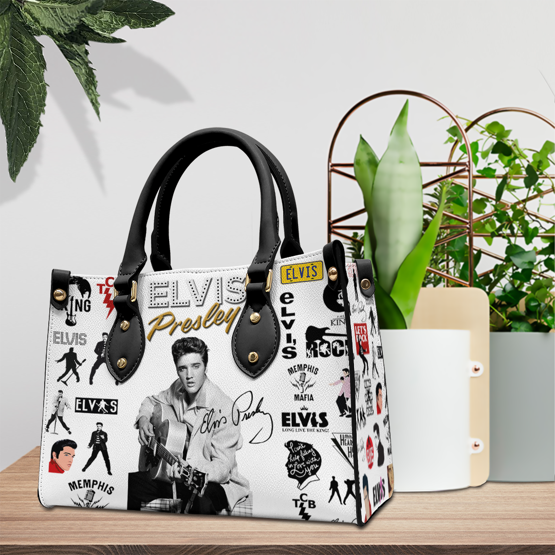 Elvis Presley Music Personalized Style Leather Handbag