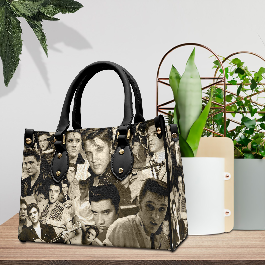 Elvis Presley Music Personalized Style Leather Handbag
