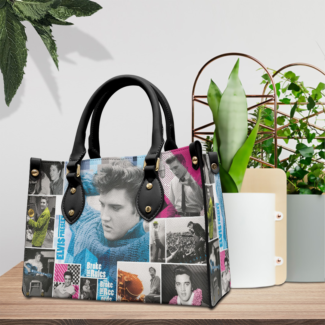 Elvis Presley Music Personalized Style Leather Handbag