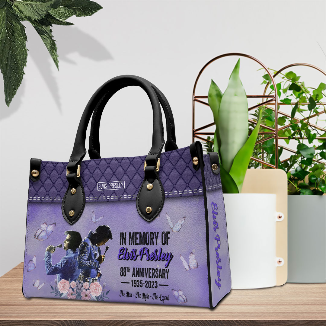 Elvis Presley Music Personalized Style Leather Handbag
