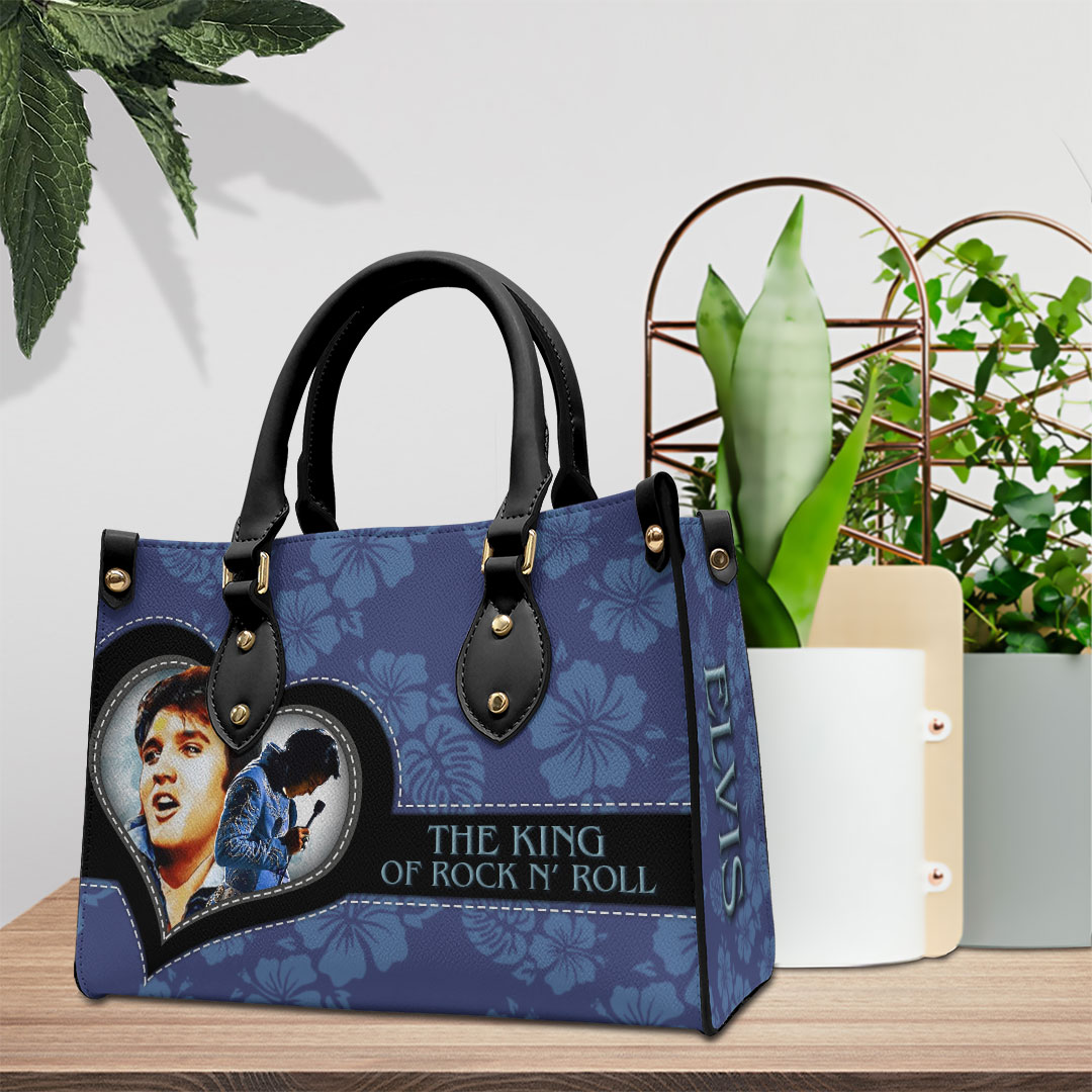 Elvis Presley Music Personalized Style Leather Handbag