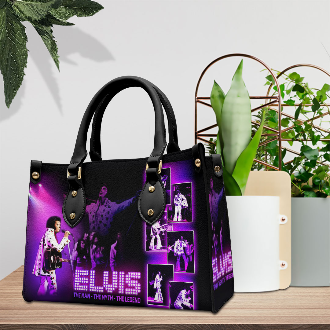 Elvis Presley Music Personalized Style Leather Handbag