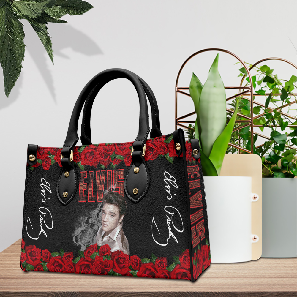 Elvis Presley Music Personalized Style Leather Handbag