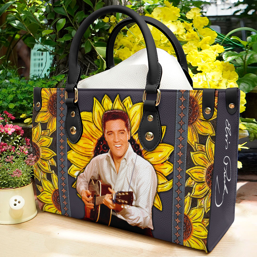 Elvis Presley Music Personalized Style Leather Handbag