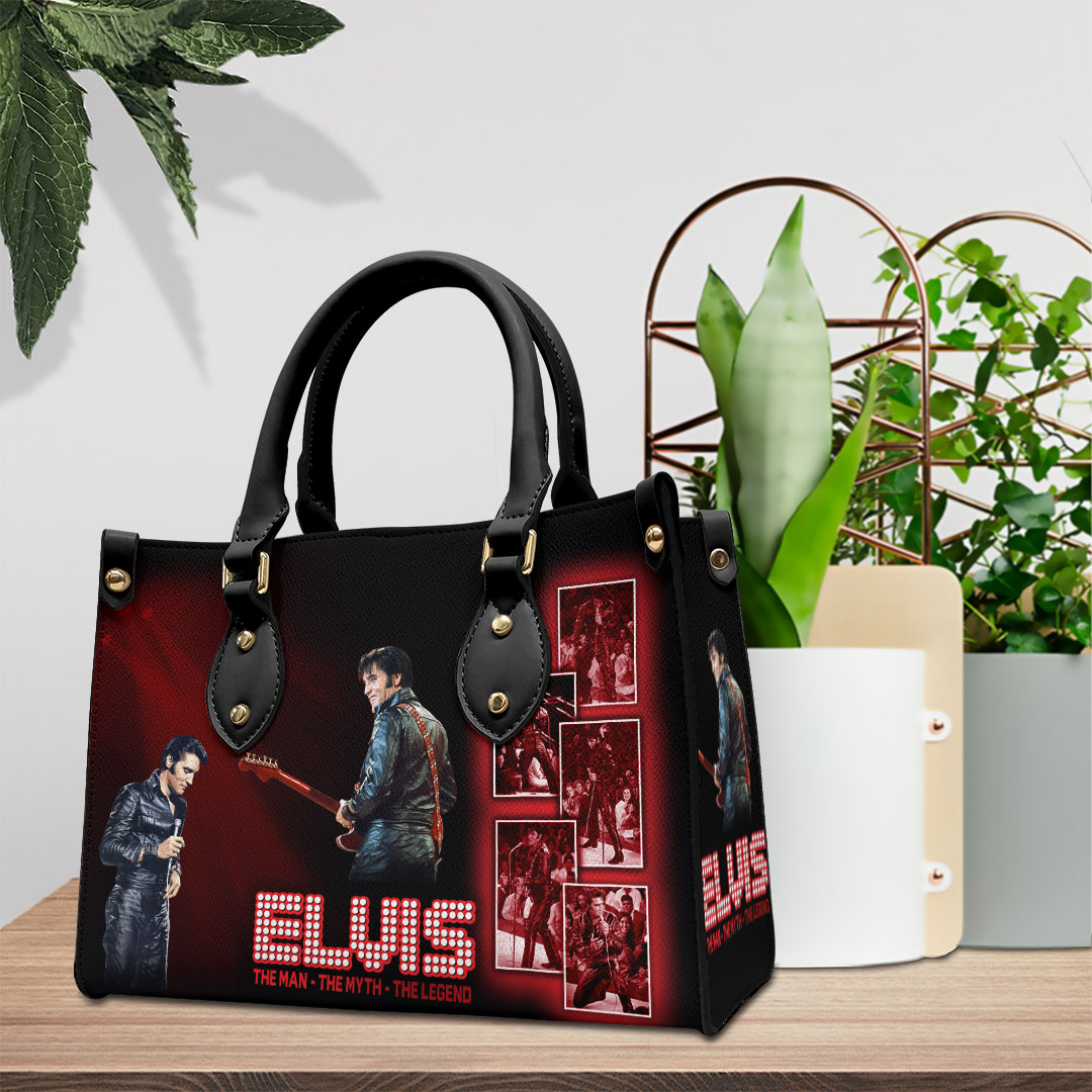 Elvis Presley Music Personalized Style Leather Handbag