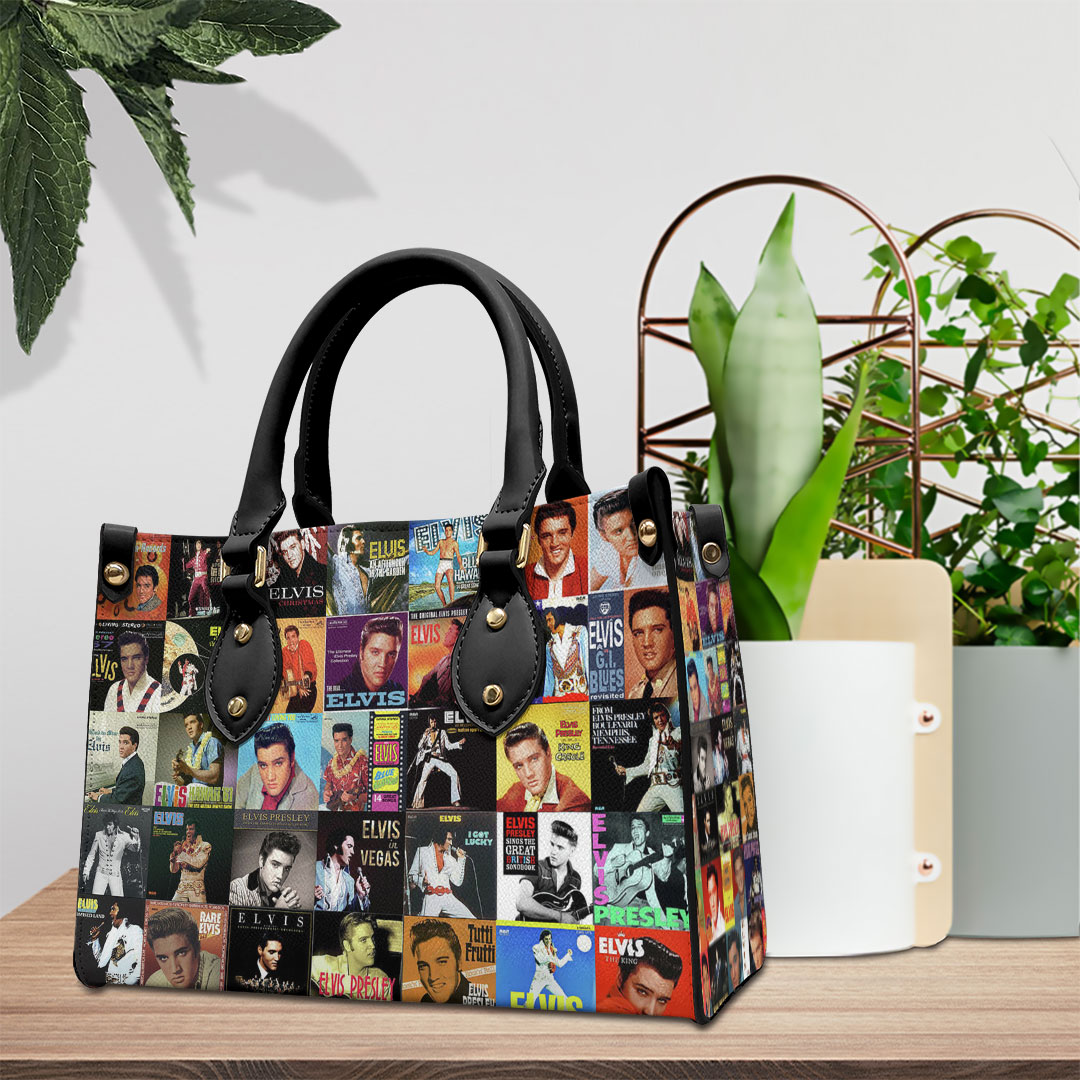 Elvis Presley Music Personalized Style Leather Handbag