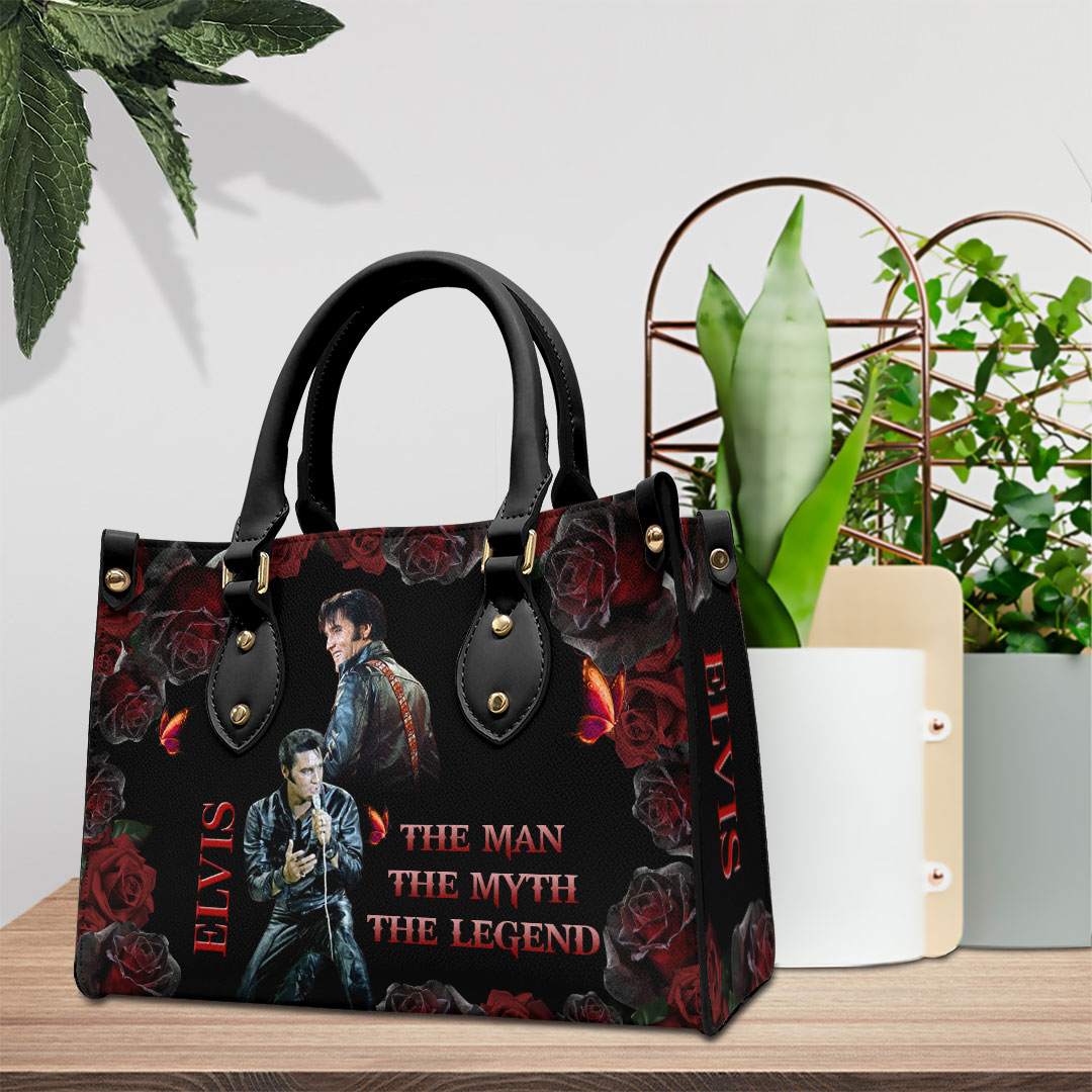Elvis Presley Music Personalized Style Leather Handbag