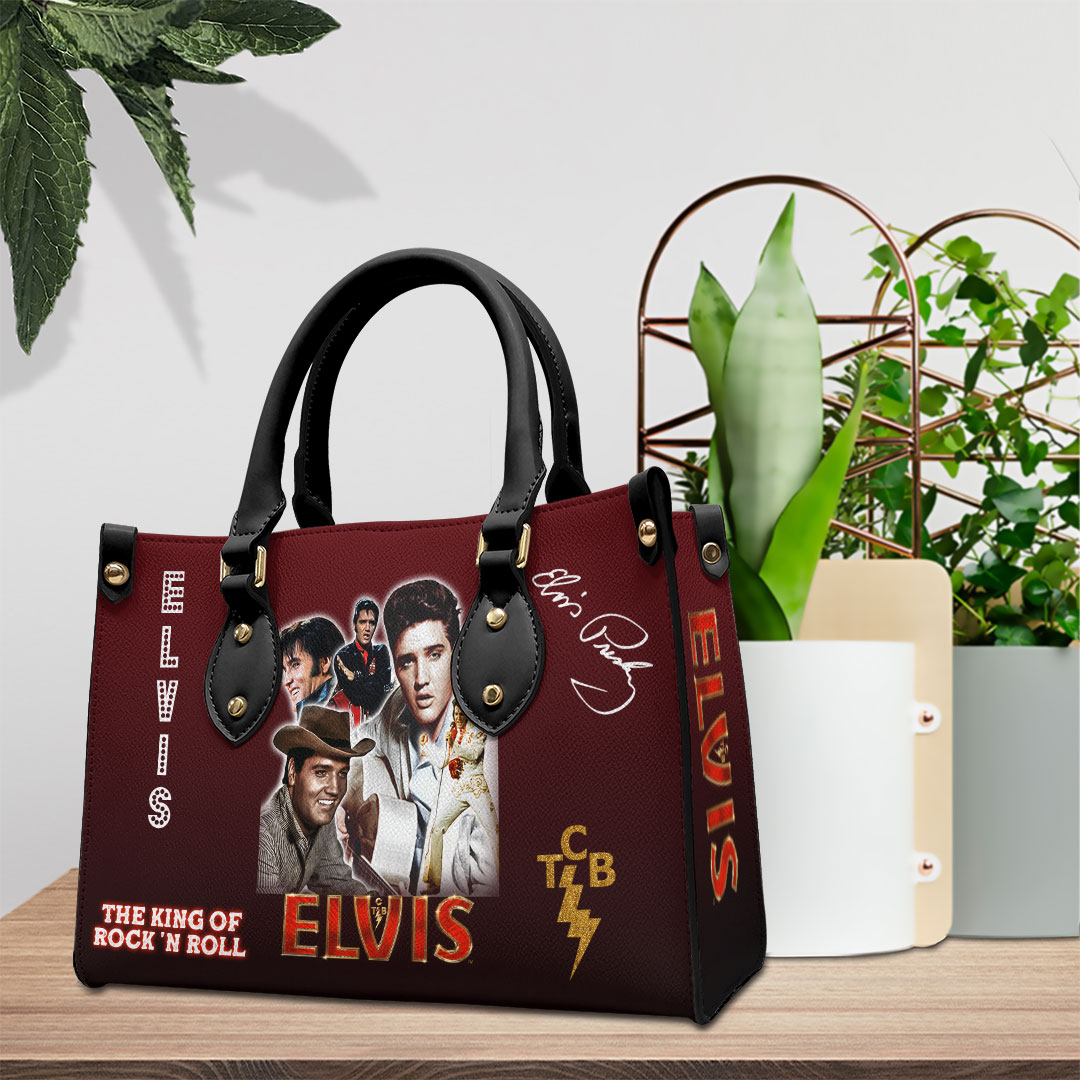 Elvis Presley Music Personalized Style Leather Handbag