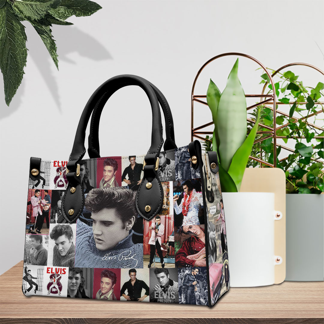Elvis Presley Music Personalized Style Leather Handbag