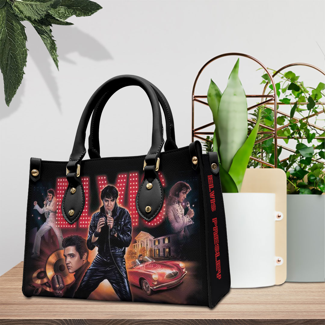 Elvis Presley Music Personalized Style Leather Handbag