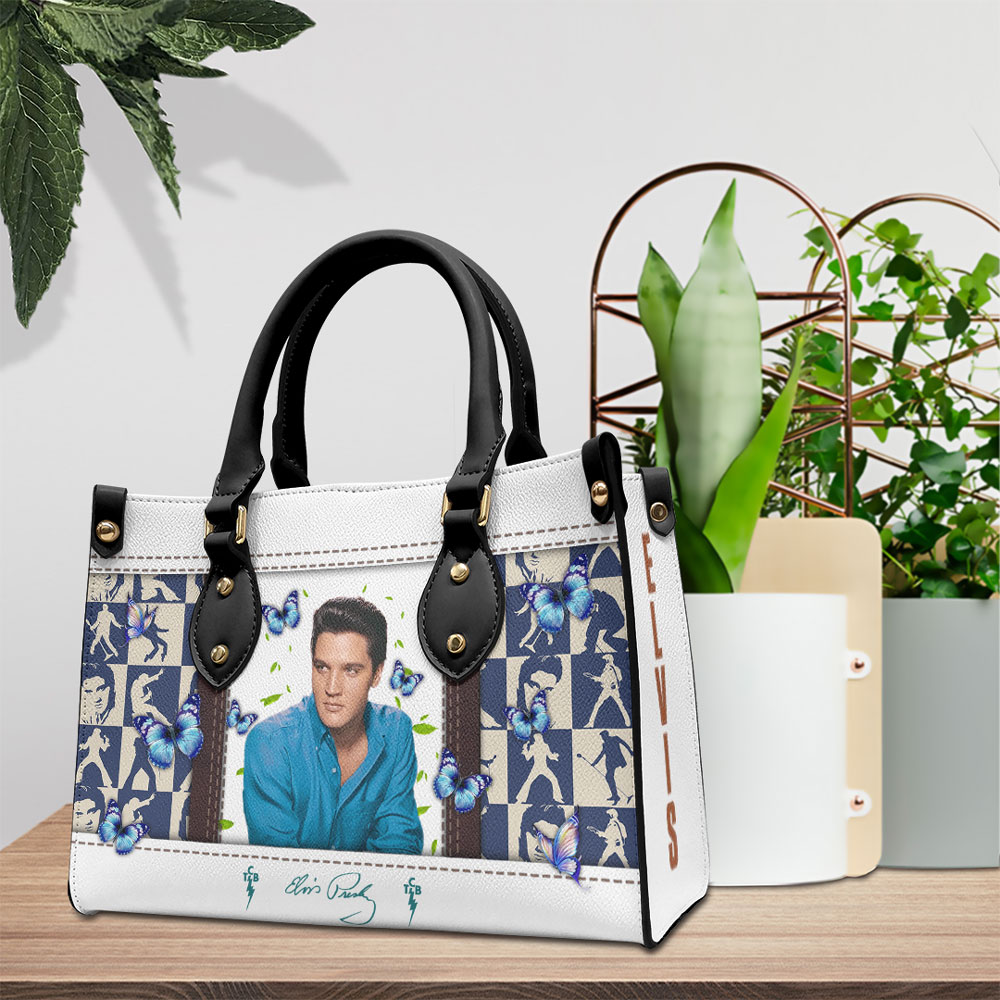 Elvis Presley Music Personalized Style Leather Handbag