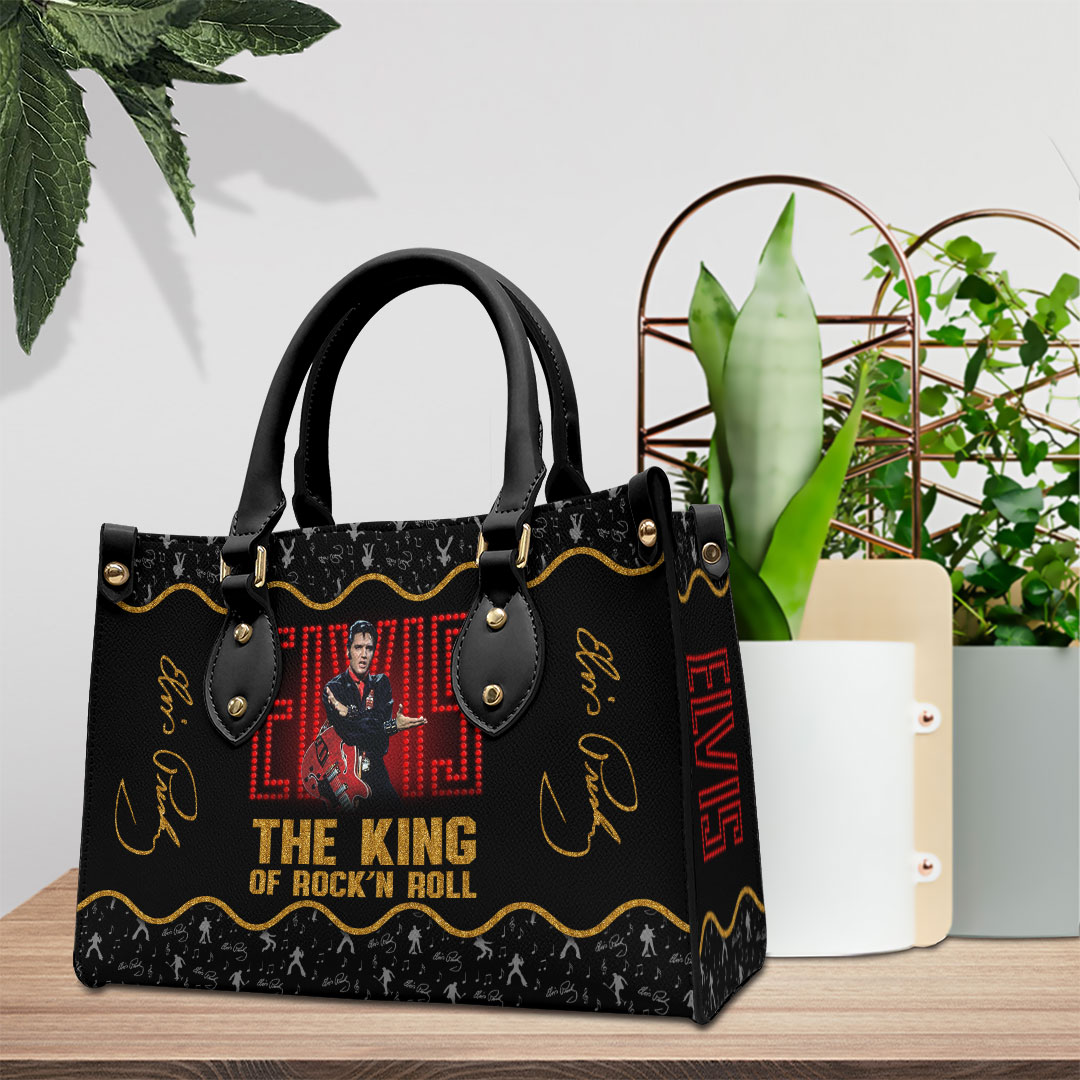 Elvis Presley Music Personalized Style Leather Handbag