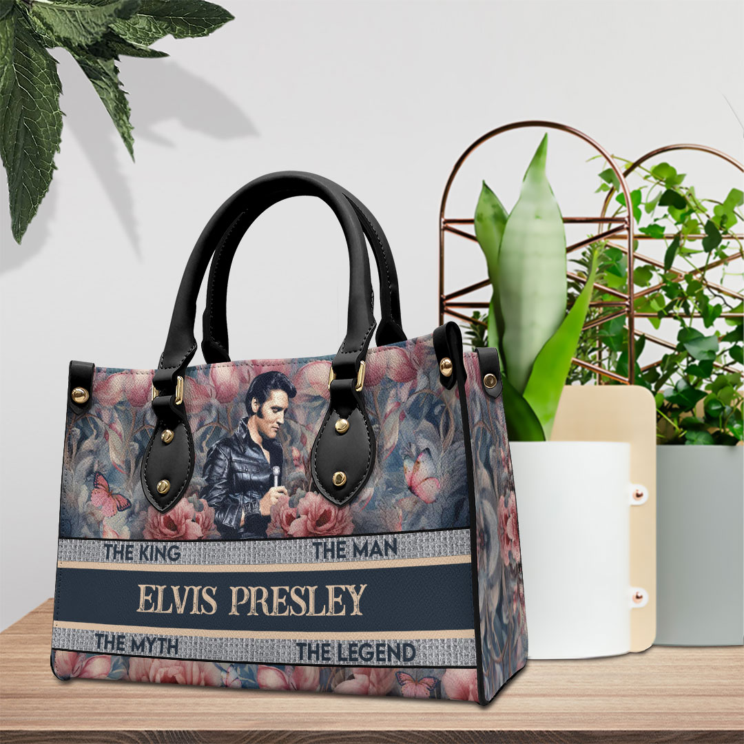 Elvis Presley Music Personalized Style Leather Handbag