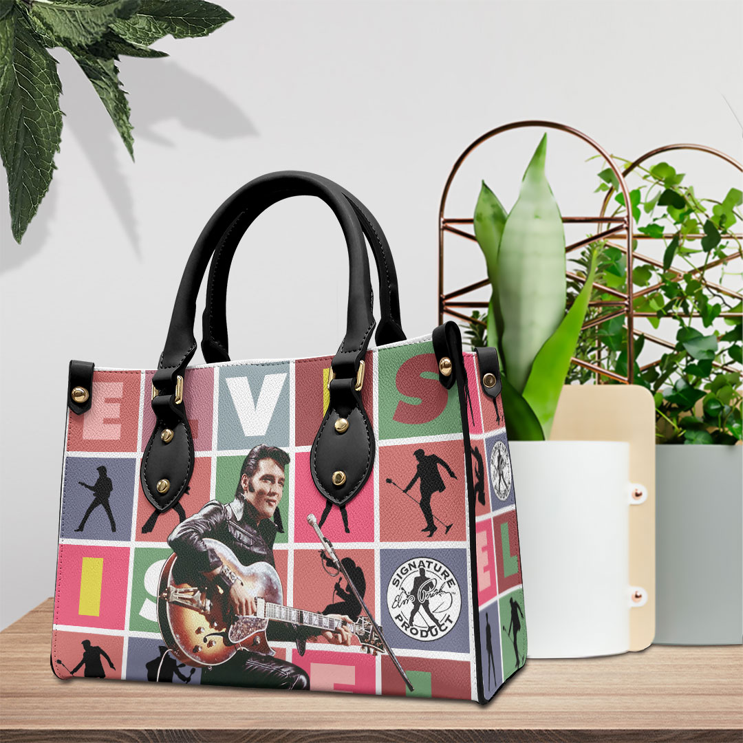 Elvis Presley Music Personalized Style Leather Handbag