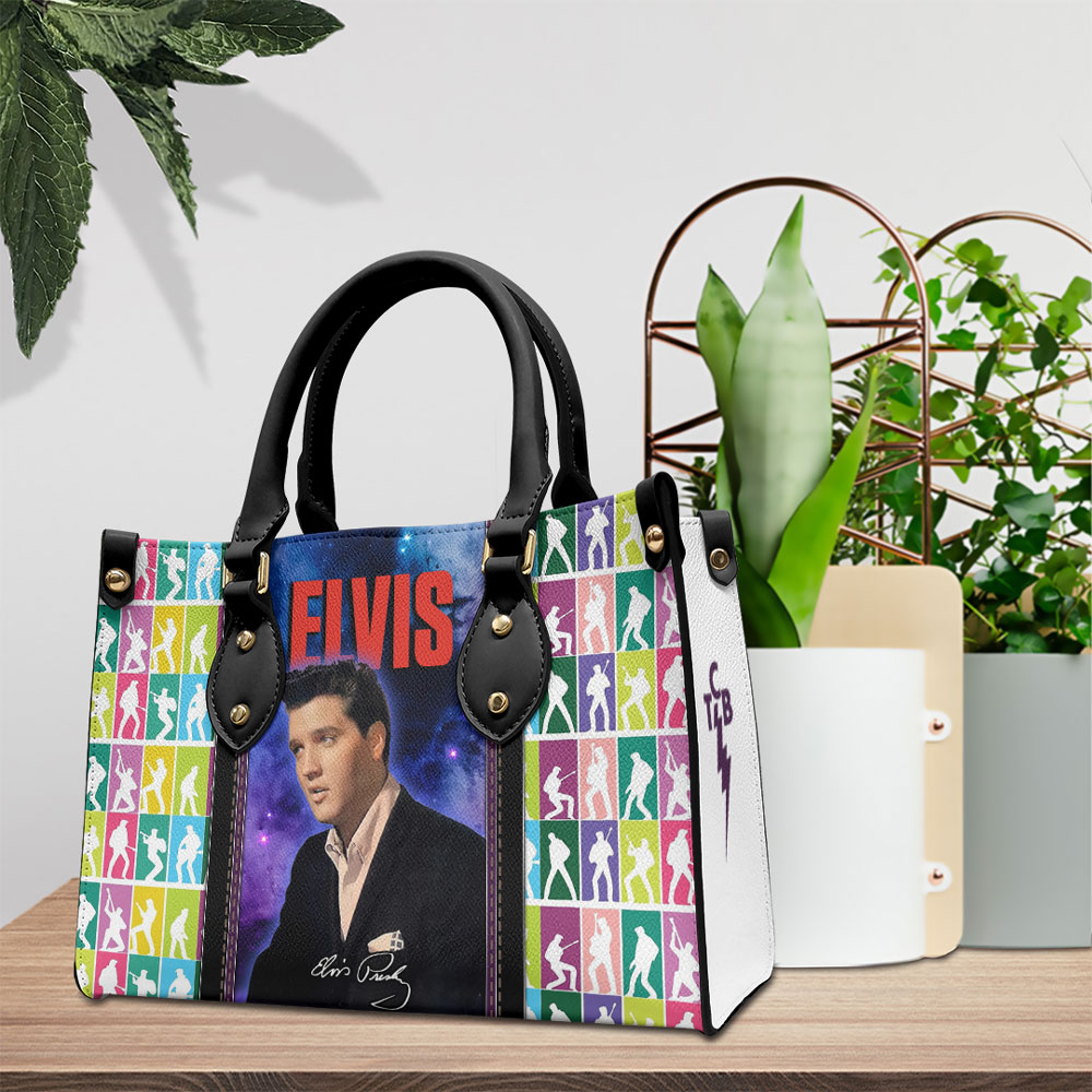 Elvis Presley Music Personalized Style Leather Handbag