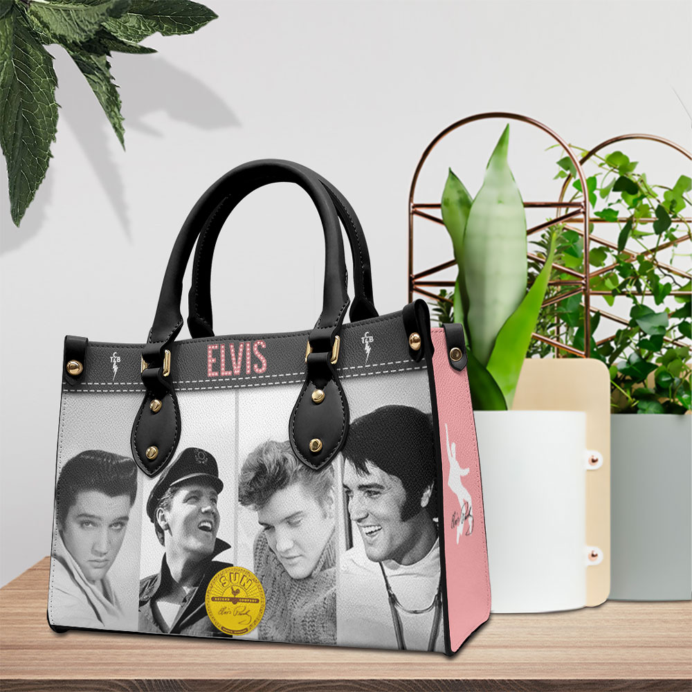 Elvis Presley Music Personalized Style Leather Handbag