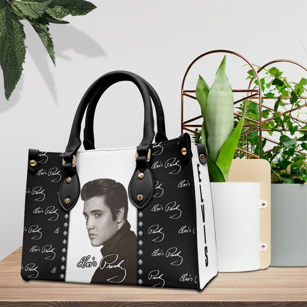 Elvis Presley Music Personalized Style Leather Handbag