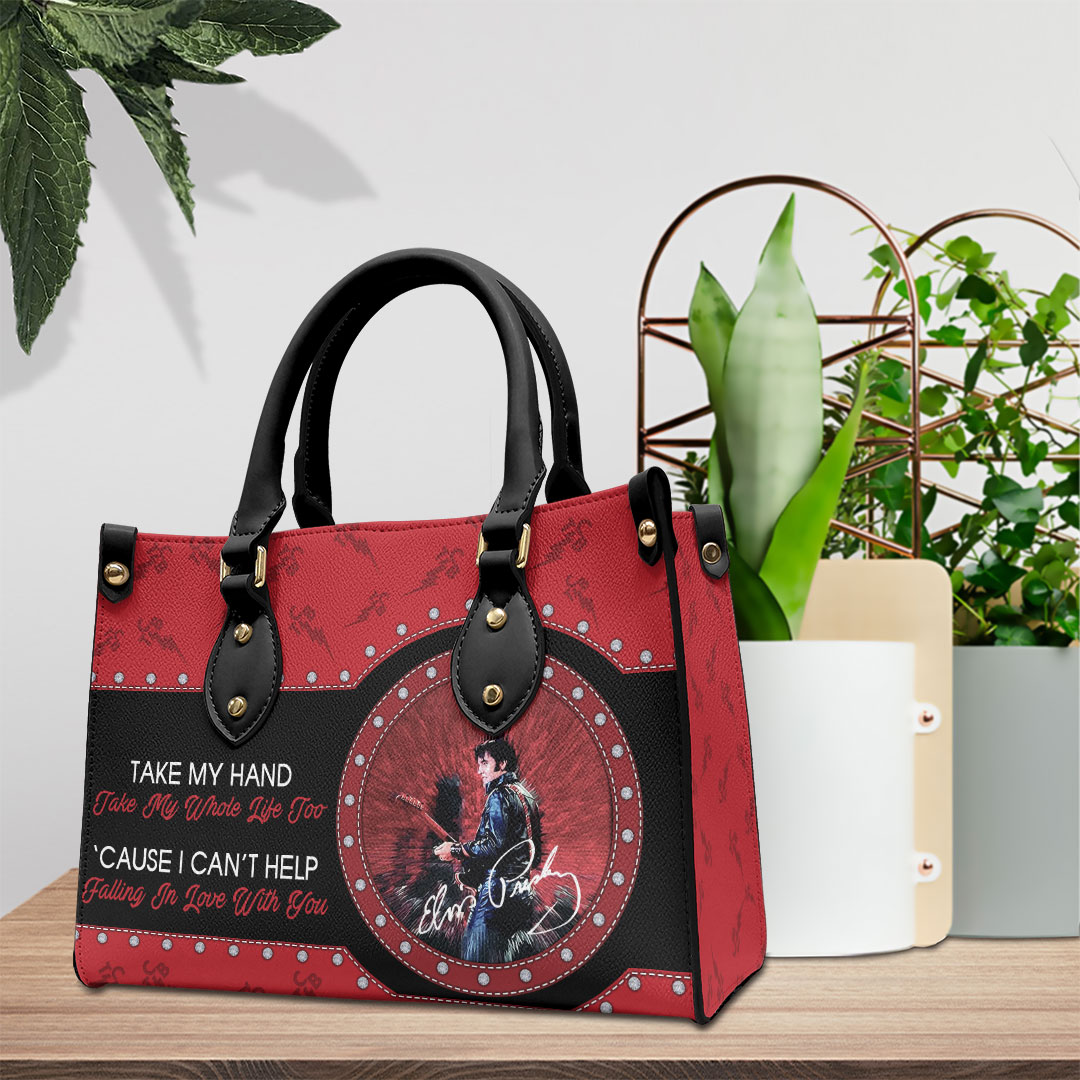 Elvis Presley Music Personalized Style Leather Handbag