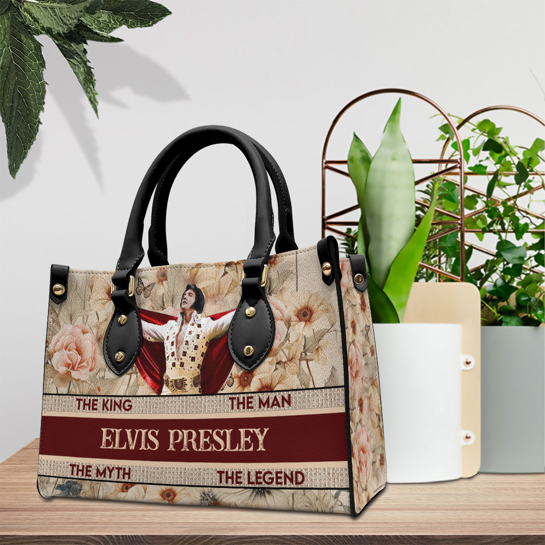 Elvis Presley Music Personalized Style Leather Handbag