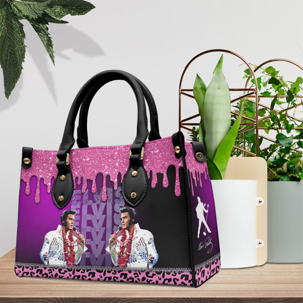 Elvis Presley Music Personalized Style Leather Handbag