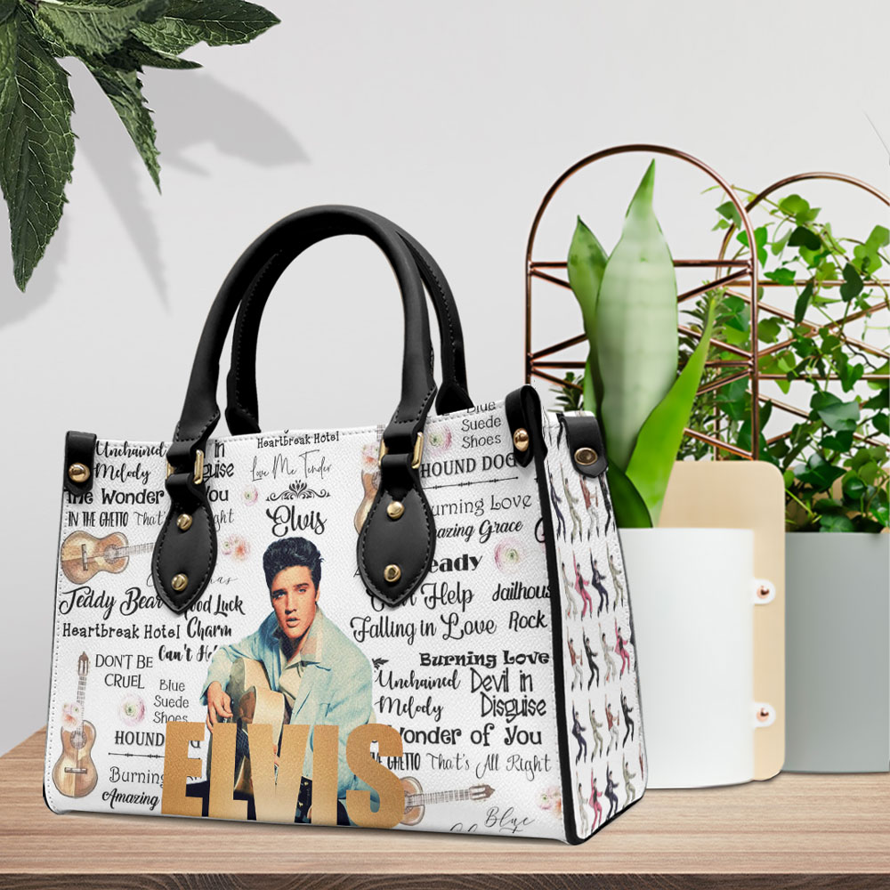 Elvis Presley Music Personalized Style Leather Handbag