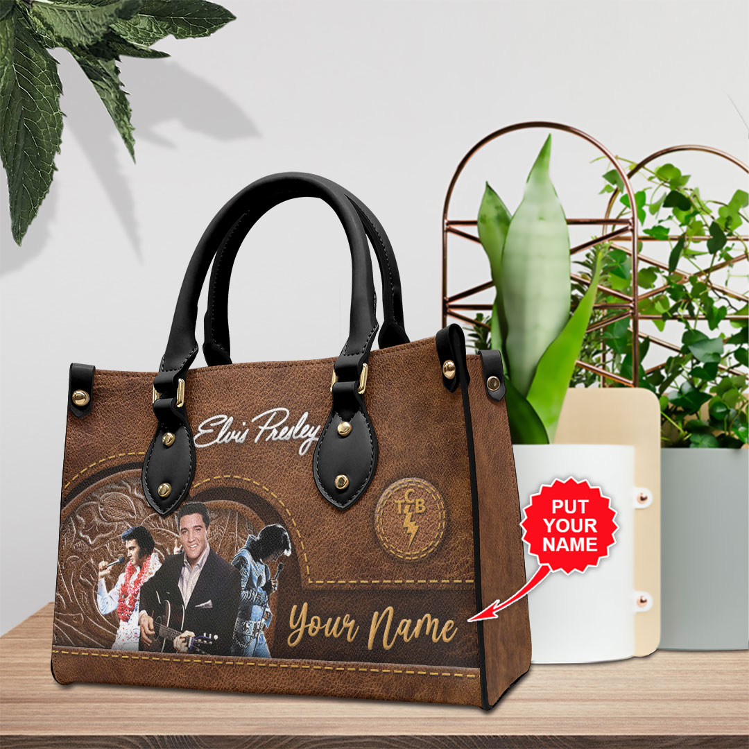 Elvis Presley Music Personalized Style Leather Handbag