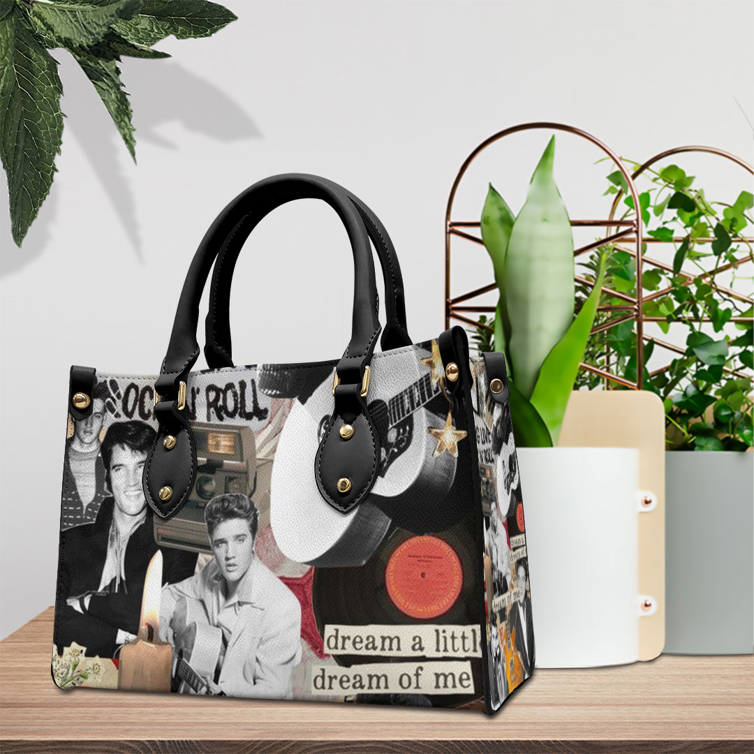 Elvis Presley Music Personalized Style Leather Handbag