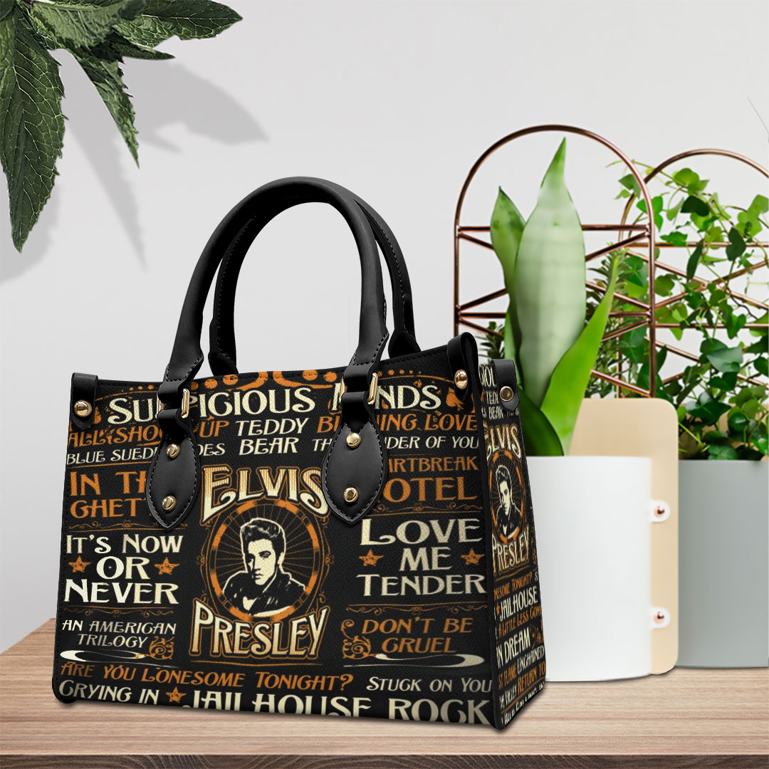 Elvis Presley Music Personalized Style Leather Handbag