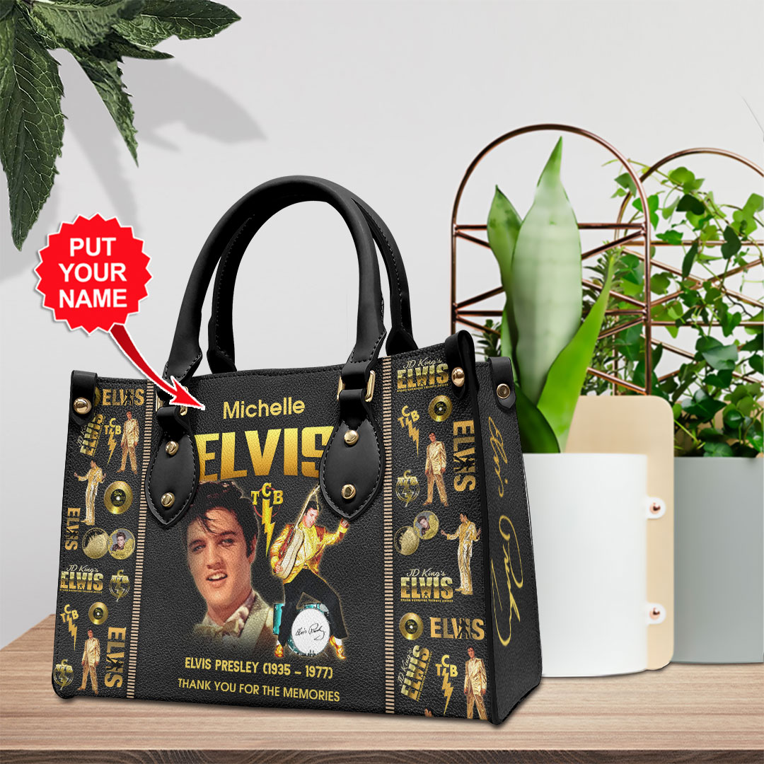Elvis Presley Music Personalized Style Leather Handbag
