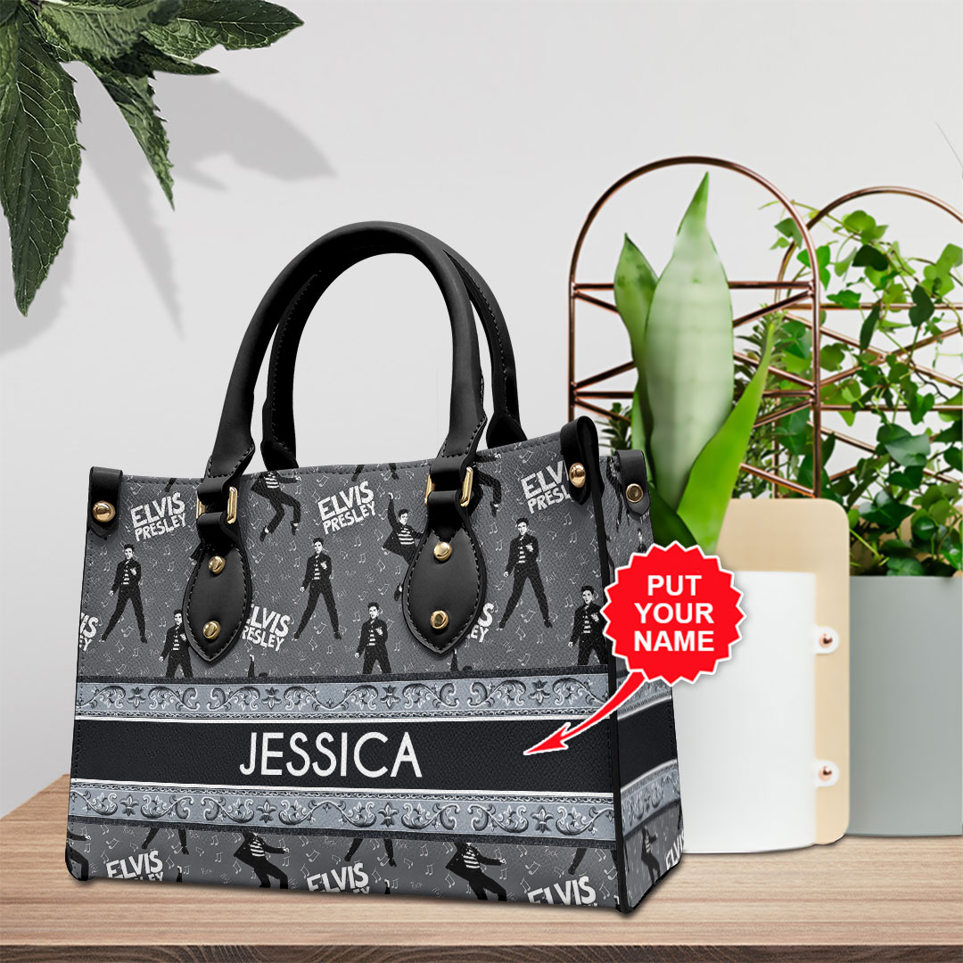 Elvis Presley Music Personalized Style Leather Handbag